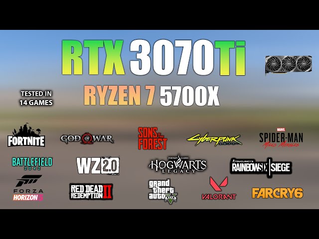 RTX 3070 Ti + Ryzen 7 5700X : Test in 14 Games - RTX 3070 Ti Gaming