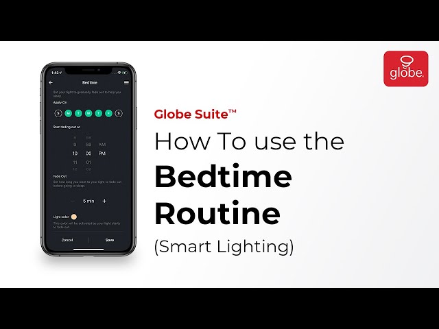 How to use the Bedtime Routine – Smart Lighting | Globe Smart Home