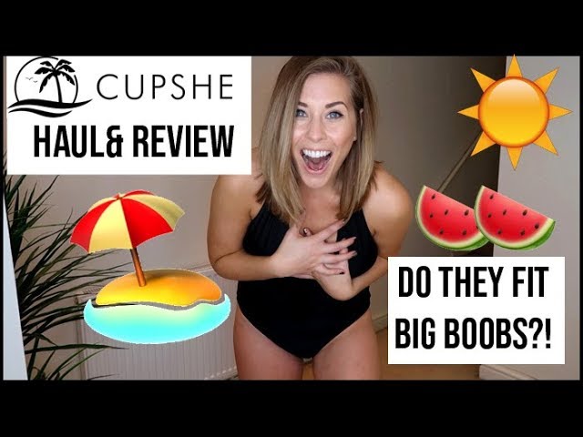 Does Cupshe Fit BIG BOOBS?! Cupshe Haul & Review | Fuller Bust Bikinis
