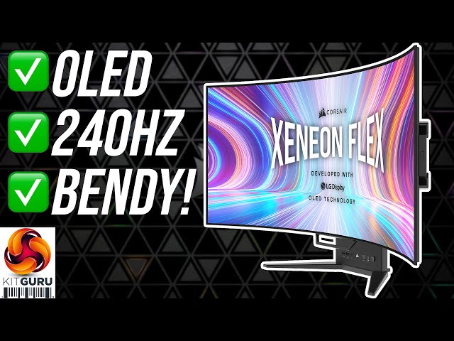 Corsair Xeneon Flex OLED Review - this monitor BENDS!