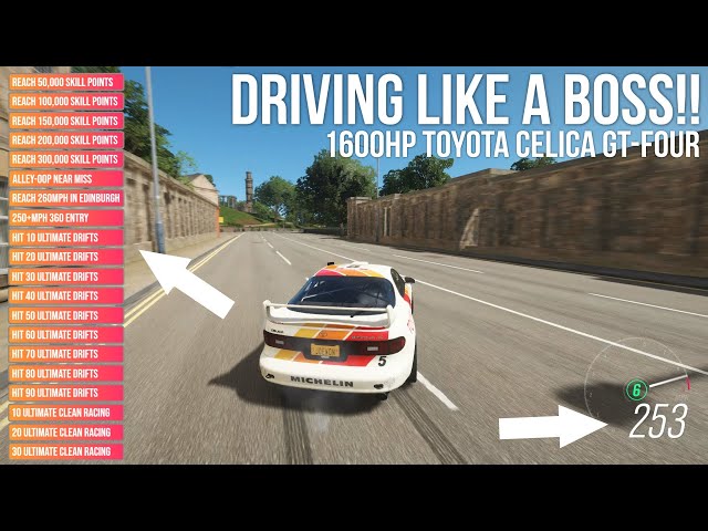 Forza Horizon 4 DRIVING LIKE A BOSS!! 1600HP Toyota Celica around GOLIATH!!!