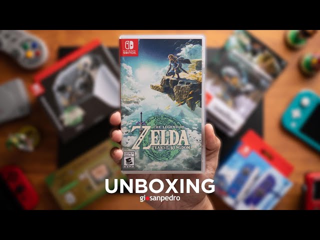 Zelda: Tears of the Kingdom Game + Controller | ASMR Unboxing
