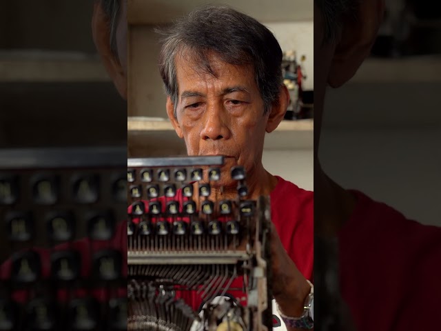 Despite the shift to computers, Emy Matalang chose to stick with his craft--repairing typewriters.
