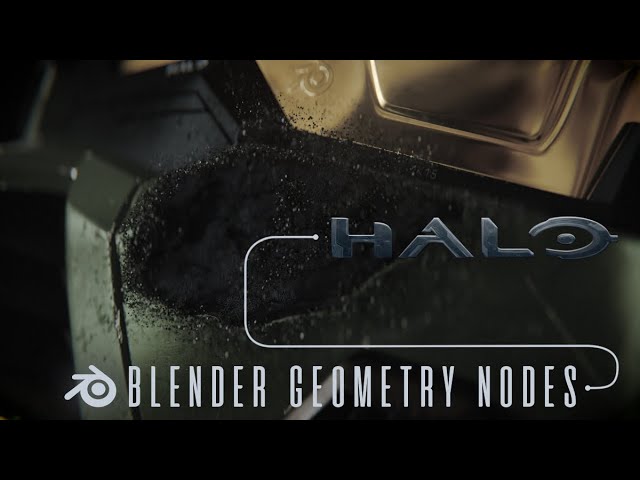 HALO INTRO - Blender (Particle System with Geometry Nodes)