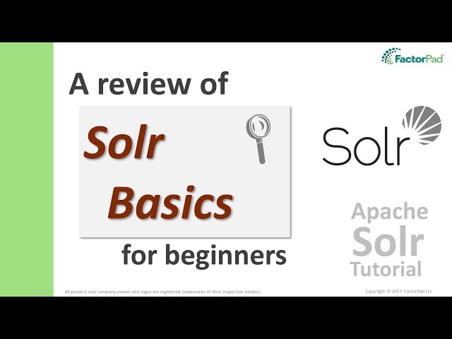 Solr Basics - solr script, Solr Admin, directories and examples