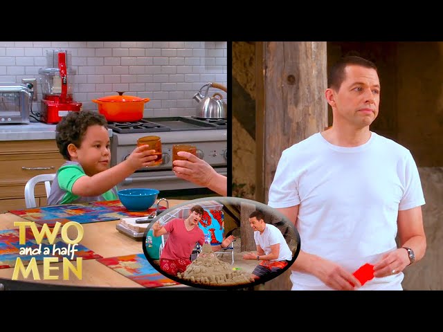 Conspiring Over Snacks | Two and a Half Men