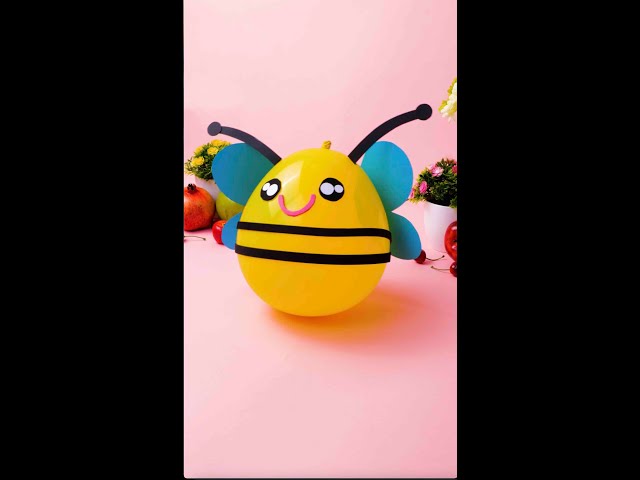 Lernen Sie, wie man die süßeste Ballon-Honigbiene macht #DIY #Shorts