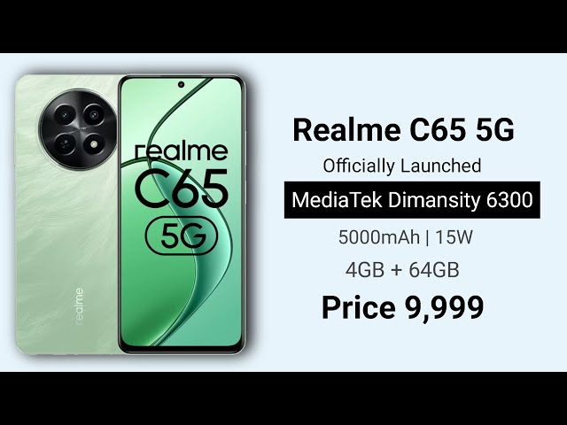 Realme C65 5G Officially Launched 🔥 | Realme C65 5G Price in India | realme c65 5g space