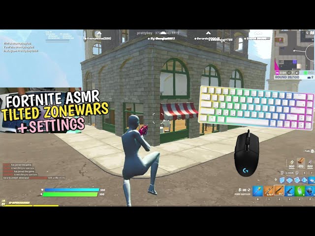 RK ROYAL KLUDGE RK68 (RK855) ASMR 🤩 Red Switches Chill Keyboard Fortnite Tilted ZoneWars Gameplay! 🎧