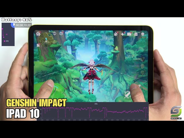 iPad 10 test game Genshin Impact Max Graphics | Highest 60FPS