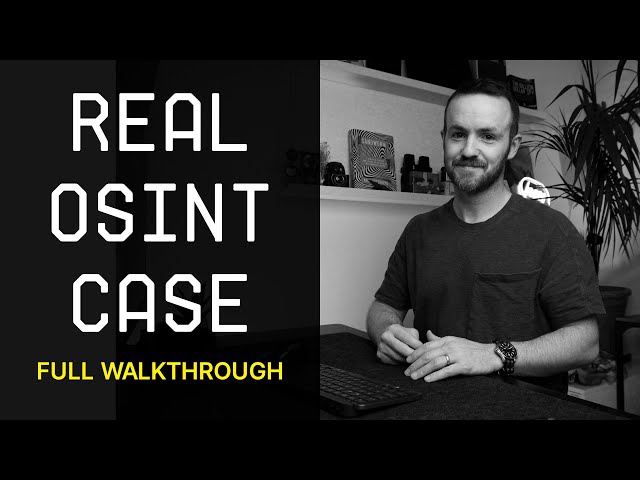 Solving a REAL investigation using OSINT