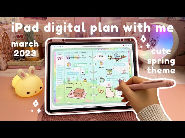 Digital plan with me on my iPad ✨ March digital planning in goodnotes | digital planner 2023