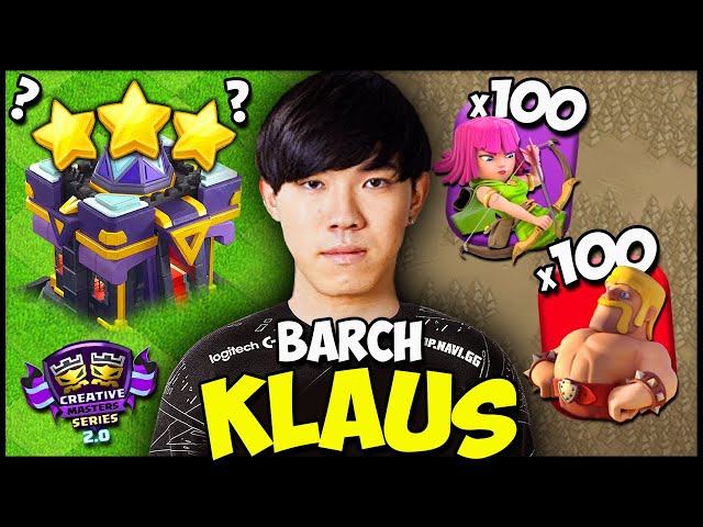 Klaus Doing the IMPOSSIBLE vs MAXED Base in Clash!!