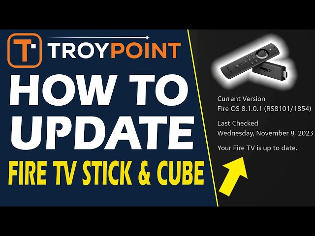How to Update Firestick, Fire TV Cube, or Fire TV Television