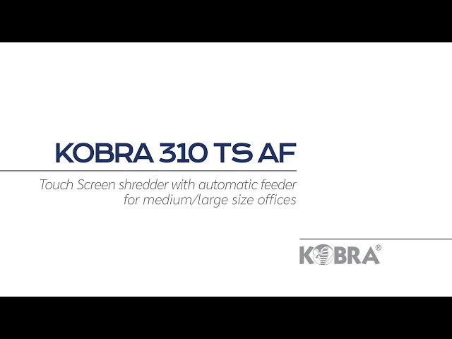 Kobra 310 TS AF | Professional shredder with Automatic Feeder