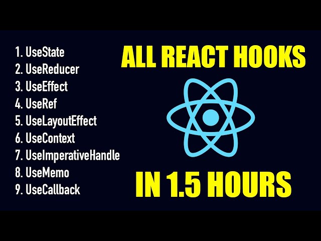 React Hooks Course - All React Hooks Explained