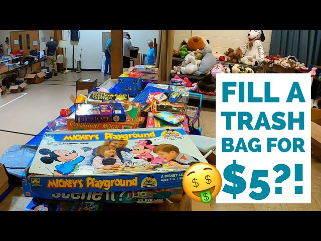THIS FILL A BAG CHURCH YARD SALE BLEW MY MIND! | Garage Sale Hunting to RESELL on Ebay & Poshmark!