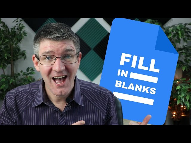 How to turn Google Docs into Fill in the Blanks Worksheets