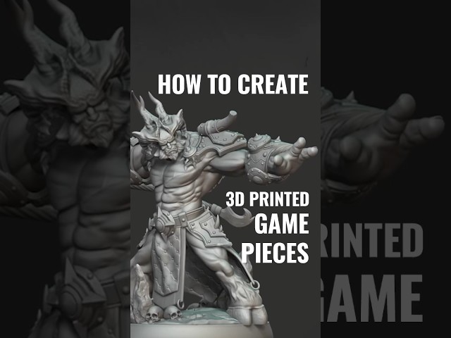 See how to create a #3D printed game piece with #CharacterCreator & #ZBrush by Óscar Fernández
