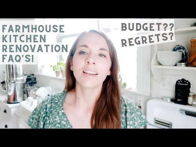 Farmhouse Kitchen Renovation Questions Answered! Budget, Regrets, Living with Antique Appliances