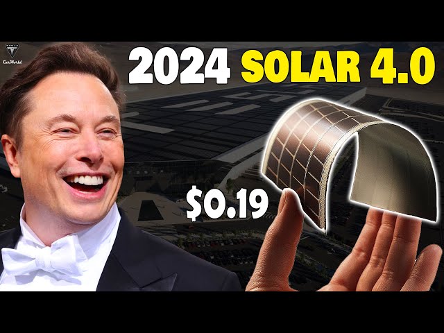 Elon Musk Revealed All New Solar Panels for 2024 Renewable Energy, Can blow your mind!