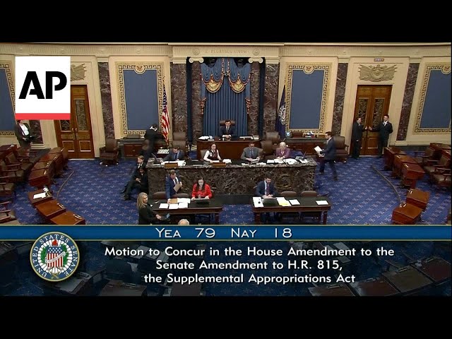 Moment US Senate passes aid for Ukraine, Israel and Taiwan