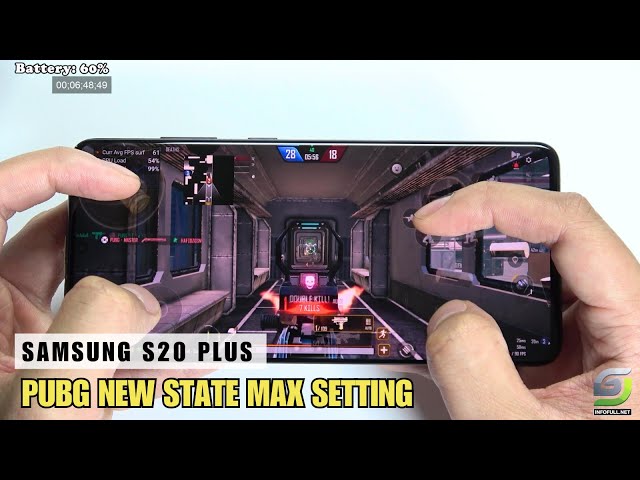 Samsung Galaxy S20 Plus test game PUBG NEW STATE Max Setting | 90 FPS Ultra Graphics