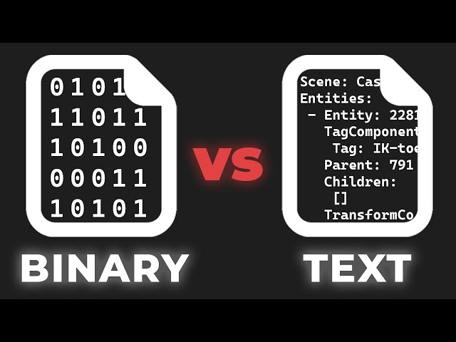 BINARY vs TEXT File Serialization
