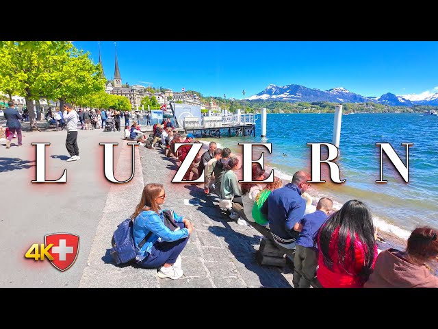 SWITZERLAND LUCERNE 🇨🇭 Currently Stroll: the Beauty of Lucerne's Embankment & Central Streets