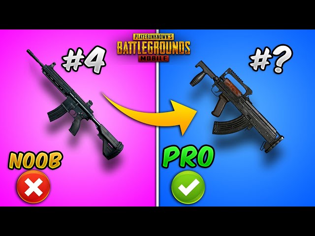 Top 10 Best Guns/Weapons in PUBG MOBILE with (Tips and Tricks) Weapon Guide