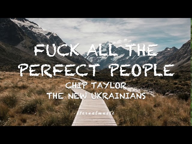 Fuck All The Perfect People - Chip Taylor (lyrics)