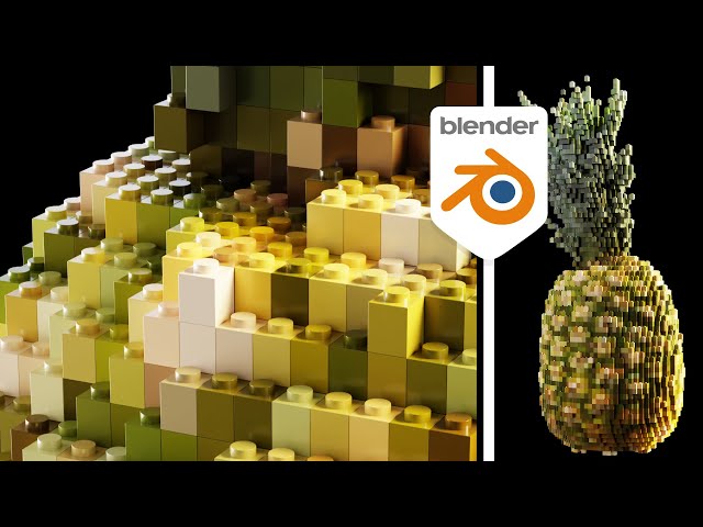 Lego anything with this NEW Blender geometry nodes feature