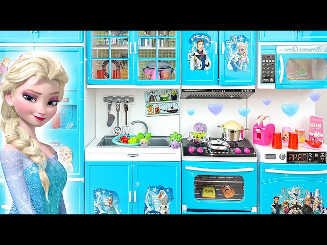 7 Minutes Satisfying with Unboxing Disney Frozen Elsa Kitchen Playset ASMR | Toys Collection Review