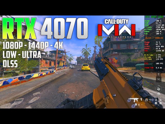 RTX 4070 Call Of Duty: Modern Warfare 3 | 4K - 1440p - 1080p | Ultra & Low | DLSS