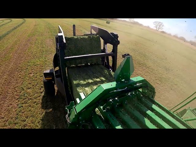 Larry's Life E7 | Stacking Alfalfa 3 Bales High with Phiber Bale Stacker and Deere L341 Square Baler