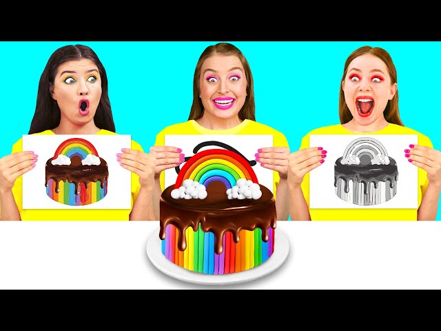 Who Draws it Better Take The Prize | Funny Food Challenges by BaRaDa Challenge