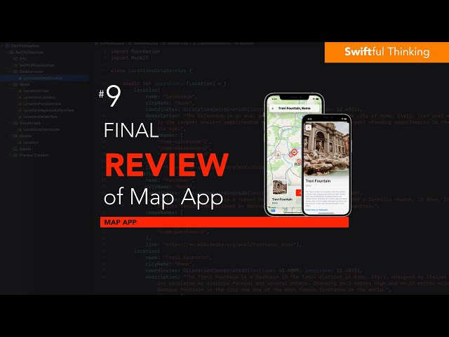 Final review of MVVM Architecture and other features | SwiftUI Map App #9