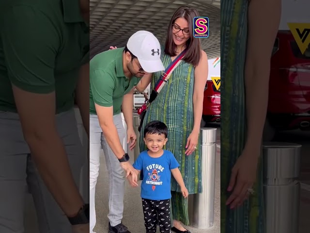 Kajal Aggarwal's Son Steals The Show As They Are Clicked At Airport | N18S | News18