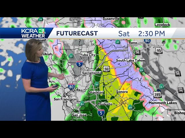 Northern California forecast: Timeline for rain and snow on Saturday