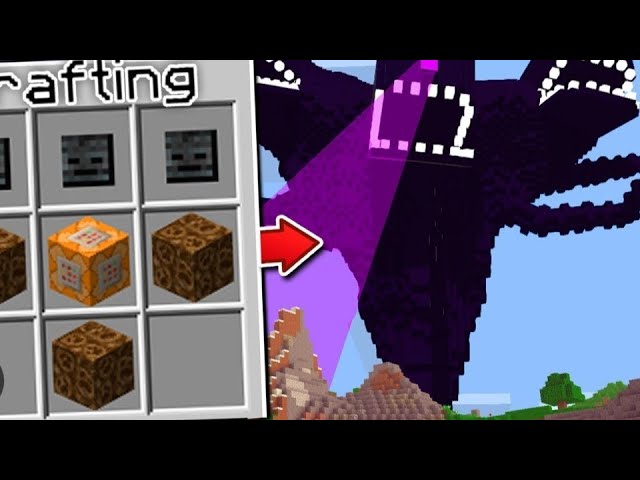 how to summon a wither storm in mcpe 1.20! [no mods].