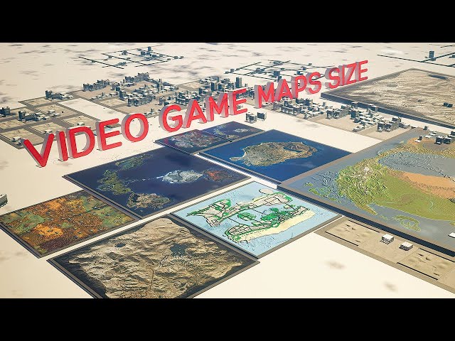 VIDEO GAME Maps Size Comparison | 3D