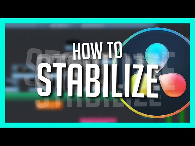 How to Stabilize video in DaVinci Resolve - Resolve 16 basics Tutorial