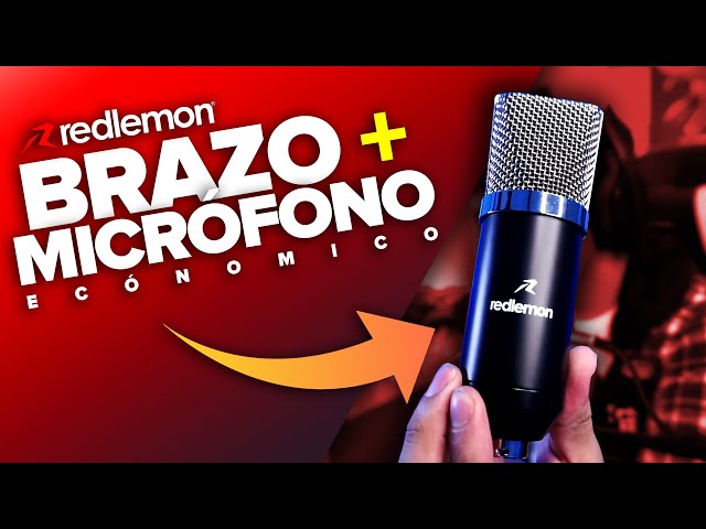 KIT MICROFONO PROFESIONAL Y BRAZO REDLEMON, BARATO | Unboxing/Review | UrbVic