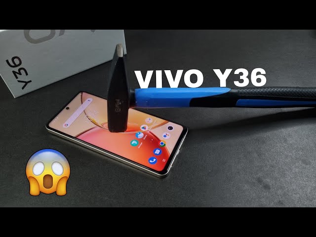 Vivo Y36 Screen Scratch & Glass Durability Test 🔨🛠️