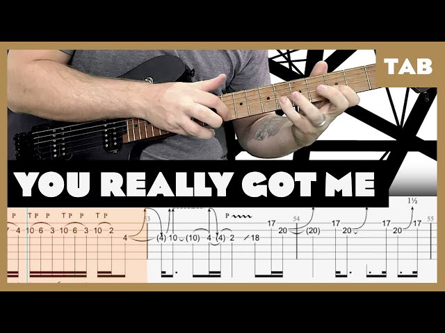 Van Halen - You Really Got Me - Guitar Tab | Lesson | Cover | Tutorial