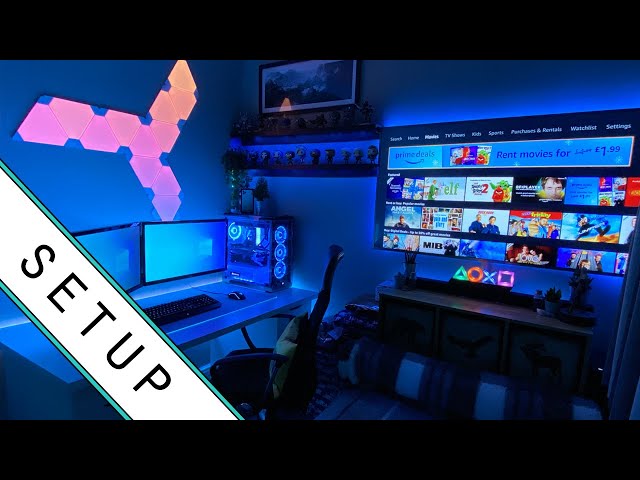 Gaming Setup / Room Tour! - 2020 - Ultimate Small Room Setup!