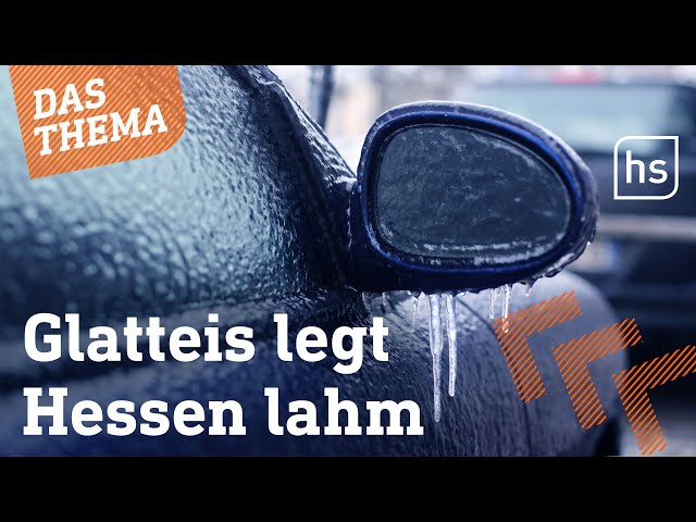 Hessen unterm Eispanzer: Flughafen-Chaos, Bus- und Schulausfälle | hessenschau DAS THEMA
