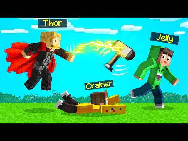 Playing As THOR In SPEEDRUNNERS vs. HUNTERS! (Minecraft)