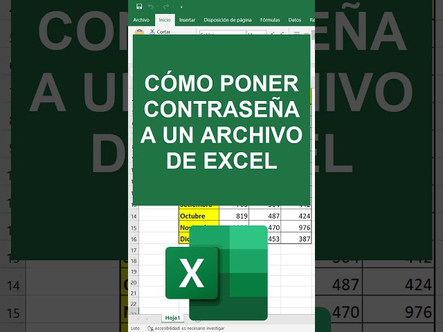 Como Poner Contraseña a un Archivo de Excel