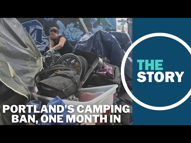 How have things changed since Portland passed its daytime ban on homeless camps?